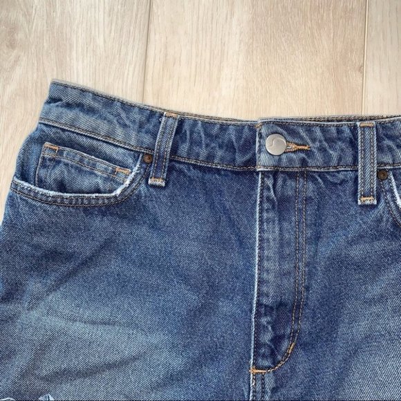 Joe’s Jeans Denim Shorts Women's Size Size  28 Medium Blue Wash High Rise Cutoff - Picture 3 of 7